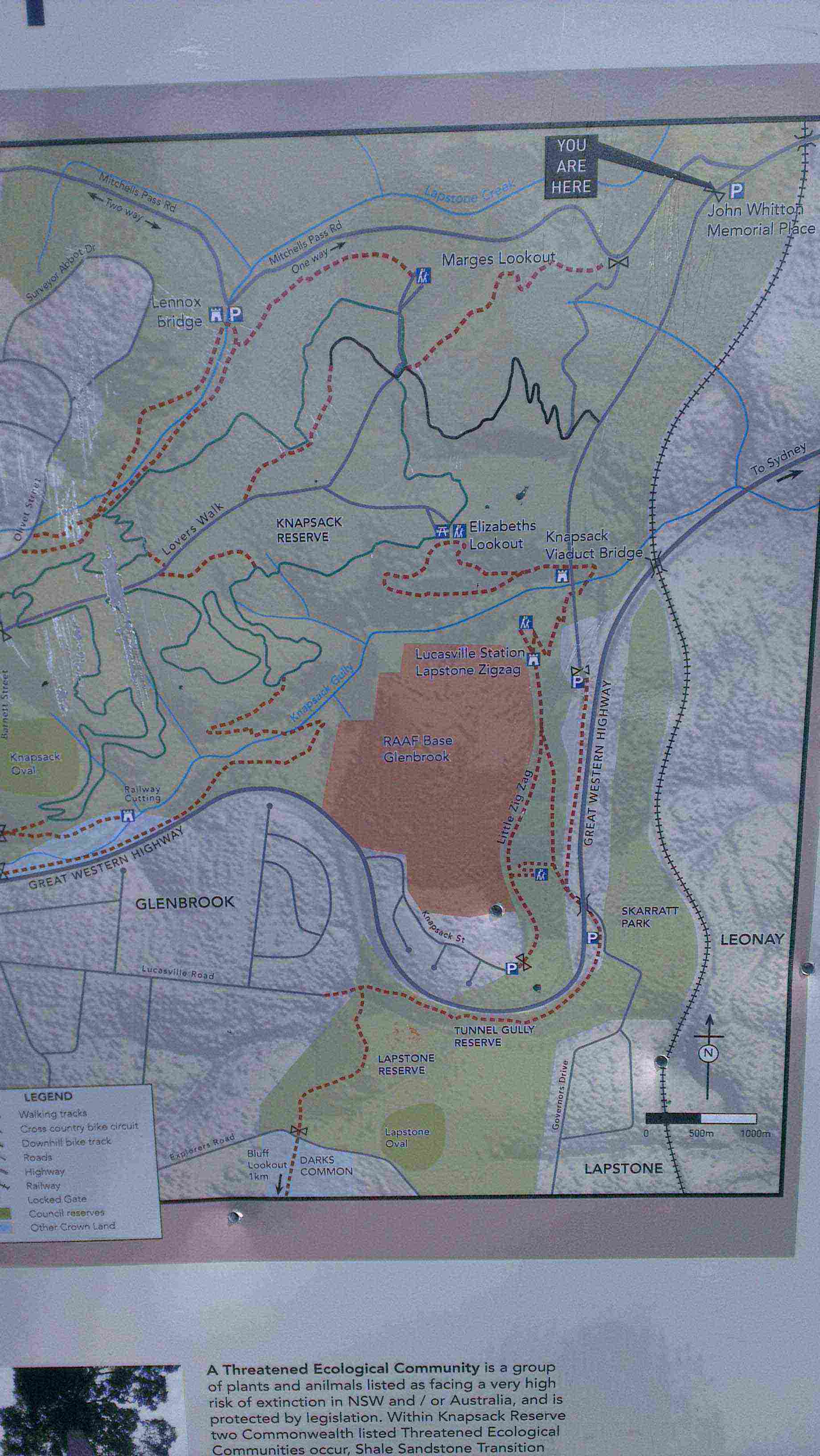 Knapsack Gully map